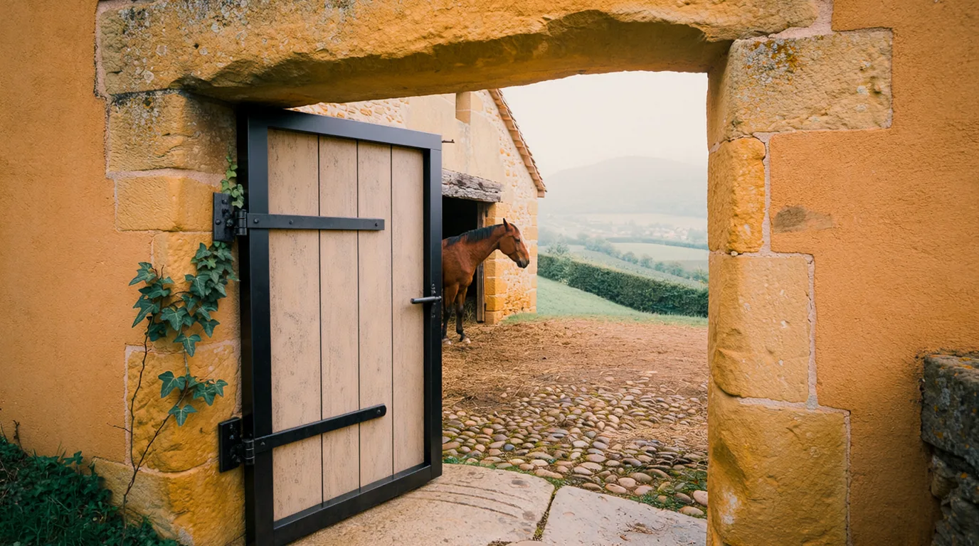 Entrée, Le Domaine de la Poyat, centre équestre à Légny