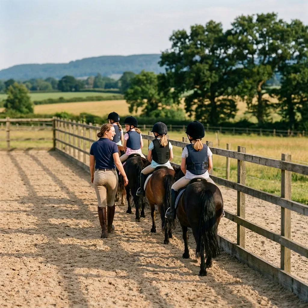 Cours de poney à Légny, Rhône